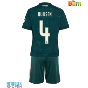 Billiga Real Madrid Dean Huijsen #4 Bortatröja Barn 2026-27 Kortärmad (+ Korta byxor)
